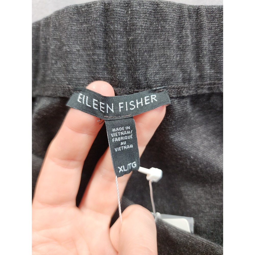 NWT Eileen Fisher Melange Tencel Ponte Slouchy Ankle Pant Womens XL Charcoal - Picture 4 of 13